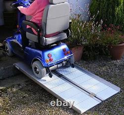Rampe pliante en aluminium pour fauteuil roulant 3'-5' portable pour scooter de mobilité antidérapante.