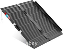 Rampe pliante en aluminium pour fauteuil roulant de 2 à 8 pieds, scooter de mobilité portable antidérapante 600LB