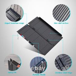 Rampe pliante en aluminium pour fauteuil roulant de 2 à 8 pieds, scooter de mobilité portable antidérapante 600LB