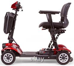 Rouge EW-26 Scooter de voyage léger et pliable électrique portable EWheels