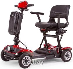 Rouge EW-26 Scooter de voyage léger et pliable électrique portable EWheels