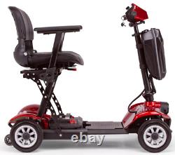 Rouge EW-26 Scooter de voyage léger et pliable électrique portable EWheels