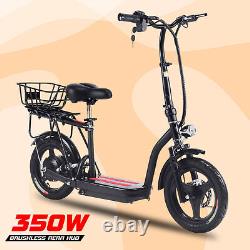 Scooter Électrique Pliable 350W pour Adulte, Rapide, Portable avec Siège