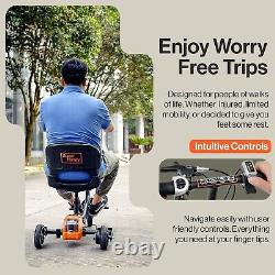 Scooter de mobilité SuperHandy Passport pour adultes - Pliable, 3 roues