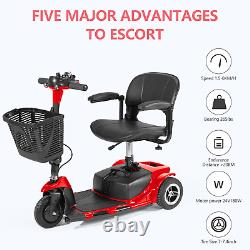 Scooter de mobilité à 3 roues électrique pour adulte, pliable et mobile