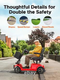 Scooter de mobilité à 4 roues ENGWE pour seniors, scooter de voyage EASE lourd.