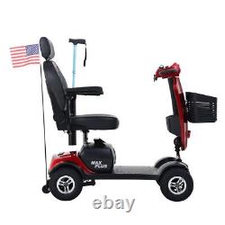 Scooter de mobilité compact pliable portable à 4 roues avec drapeau des États-Unis