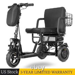 Scooter de mobilité électrique 700W à 3 roues, double moteur, scooter pliable portable US