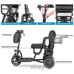 Scooter de mobilité électrique 700W à 3 roues, double moteur, scooter pliable portable US