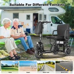 Scooter de mobilité électrique 700W à 3 roues, double moteur, scooter pliable portable US