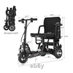 Scooter de mobilité électrique pliable portable à trois roues 2023 24V 13AH