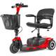 Scooter De Mobilité électrique Pliant à 3 Roues, Fauteuils Roulants électriques, Longue Portée, Portable