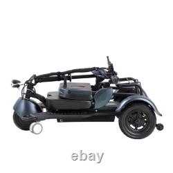 Scooter de mobilité électrique pliant à 3 roues portable, scooter léger à double moteur