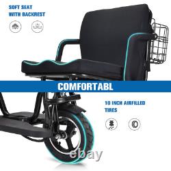 Scooter de mobilité électrique pliant à double moteur portable de 700W à 3 roues