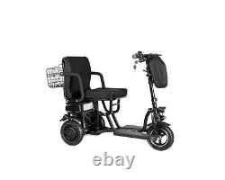 Scooter de mobilité électrique pliant à double moteur portable de 700W à 3 roues