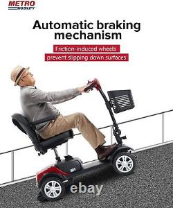 Scooter de mobilité électrique pour adulte 4 roues Scooters de mobilité alimentés pour personnes âgées