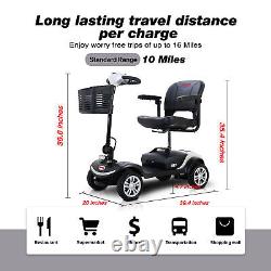 Scooter de mobilité léger à 4 roues pliable et portable pour adulte compact