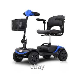 Scooter de mobilité léger à 4 roues portable et pliable - Appareil électrique compact pour adultes.