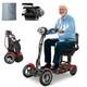 Scooter De Mobilité Pliable à 4 Roues, Dispositif De Conduite Pliant Pour Seniors Et Adultes 500w
