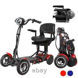 Scooter de mobilité pliable à 4 roues, dispositif de conduite pliant pour seniors et adultes 500W