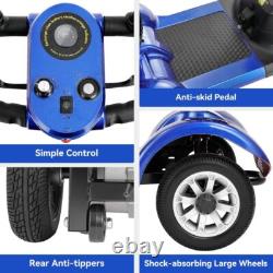 Scooter de mobilité pliant pour adulte, scooter de mobilité électrique tout terrain 12V20AH