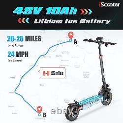 Scooter électrique 800W pour adulte, pliable, 25 mph, tout terrain 48V 10'' imperméable