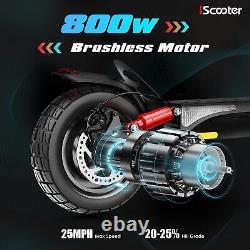 Scooter électrique IScooter iX3 800W Tout-terrain Pliable eScooter 25 milles de portée 25MPH