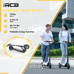 Scooter électrique R13 350W moteur, vitesse maximale de 15Mph, 8 pneus, pliable et portable