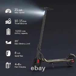 Scooter électrique adulte longue portée 5.2AH pliable Escooter sécuritaire pour les déplacements urbains