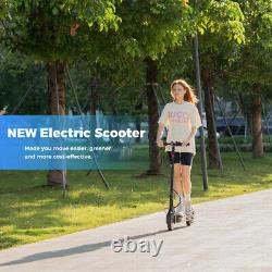 Scooter électrique avec moteur de 350W, autonomie de 30km, pliable et portable pour adultes.