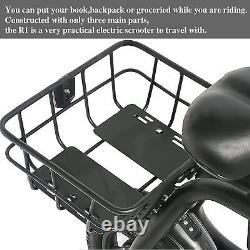 Scooter électrique de sport avec siège, vélo pliable pour adultes Ebike noir NOUVEAU