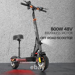 Scooter électrique pliable 600W/800W pour adultes avec siège, 28MPH, idéal pour les déplacements urbains.