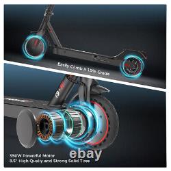 Scooter électrique pliable adulte avec moteur de 350W pour trajet quotidien, portée de 30km, trottinette électrique à poussée.