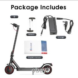 Scooter électrique pliable adulte avec moteur de 350W pour trajet quotidien, portée de 30km, trottinette électrique à poussée.