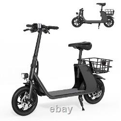 Scooter électrique pliable de 450W avec siège Vélo électrique Ebike certifié UL 2849