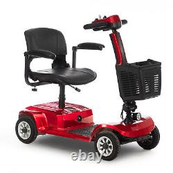 Scooter électrique pliable portable à 4 roues pour fauteuil roulant motorisé de voyage