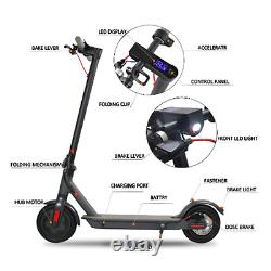 Scooter électrique pliable pour adulte de 600W, 35 km/h, portable, avec application RGB