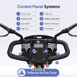 Scooter électrique pliant à 4 roues pour mobilité, fauteuils roulants électriques, scooter de voyage à domicile