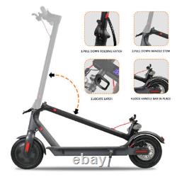 Scooter électrique portable 2024 500W 35KM/H pour adulte pliable vélo de voyage blanc US