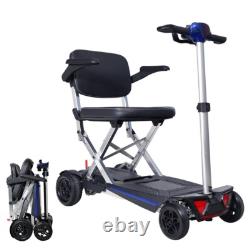 Scooter électrique portable à 4 roues léger, scooter de mobilité pliable manuel
