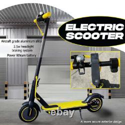 Scooter électrique portable de 600W 21MPH 30KM pour adulte en couleur jaune