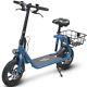 Scooter électrique Pour Adulte De 450w Avec Siège, Panier De Transport, Pliable, Léger