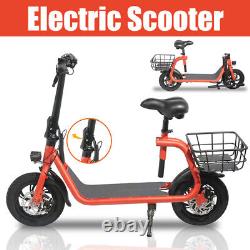 Scooter électrique pour adultes pliable avec siège 450W E-Scooter pour les déplacements