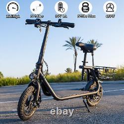 Scooter électrique sportif pour adultes de 450W avec siège, nouveau vélo électrique à assistance E-Moped E-Scooter