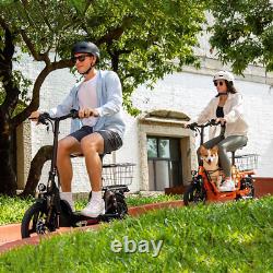 Siège pour animaux de compagnie portable pliable, scooter électrique, chariot de shopping extérieur pour adultes avec panier.