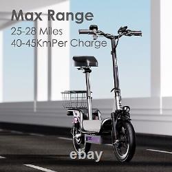 Siège pour animaux de compagnie portable pliable, scooter électrique, chariot de shopping extérieur pour adultes avec panier.