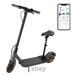 Trottinette Électrique 10 MAX Avec Siège 500W 10AH Batterie Longue Portée 60 KM Trajet US