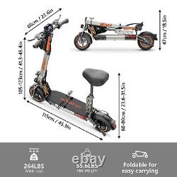 Trottinette Électrique 900W 48V Longue Portée 10'' Pliable E-Scooter Adulte Urbain Commuter