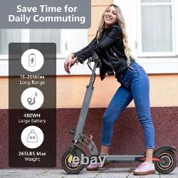 Trottinette Électrique AOKDA A1 800W Vitesse Maximale de 28 Mph 10 Pouces Pliable E-Scooter de Trajet