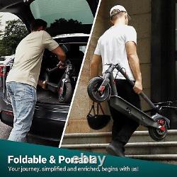 Trottinette Électrique Adulte 10 Pneus Pleins Moteur 600W Portable Pliable E-Scoot